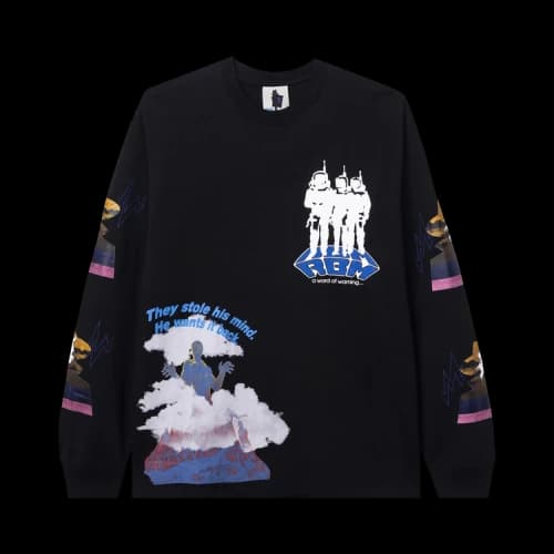 Real Bad Man Hardcore Sci Fi Long-Sleeve Tee 'Black'