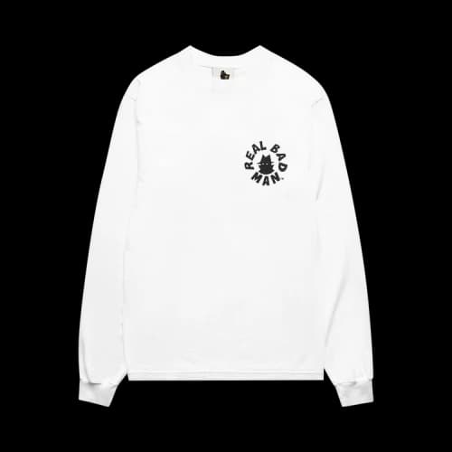 Real Bad Man Circle Long-Sleeve Tee 'White'