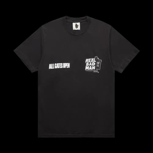Real Bad Man All Gates Open Short-Sleeve Tee 'Black'