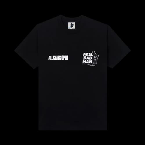 Real Bad Man All Gates Open Short-Sleeve Tee 'Black'