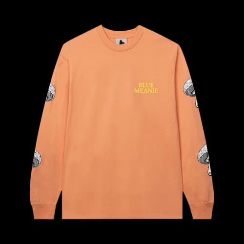 Real Bad Man Blue Meanie Long-Sleeve T-Shirt 'Peach'