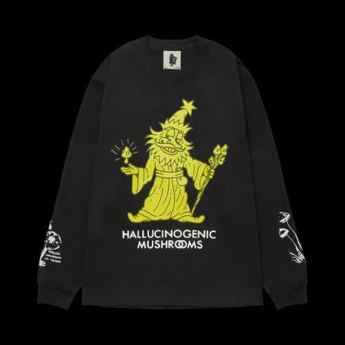 Real Bad Man Hallucinogenic Wiz Long-Sleeve Tee 'Black'