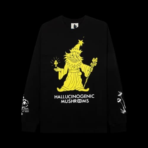 Real Bad Man Hallucinogenic Wiz Long-Sleeve Tee 'Black'