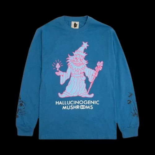 Real Bad Man Hallucinogenic Wiz Long-Sleeve Tee 'Blue'