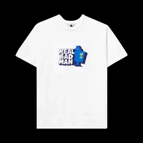 Real Bad Man Rbm Front Hitter Short-Sleeve Tee 'White'