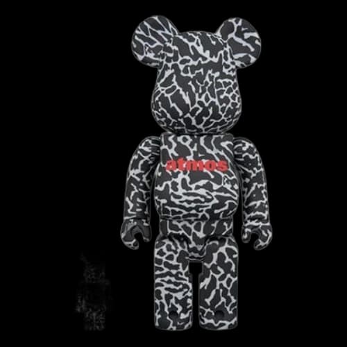 Bearbrick Atmos x BE@RBRICK Reverse Elephant Large Black Printing 100%+400%