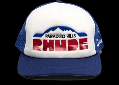 Rhude Paradiso Hills Trucker Hat Indigo