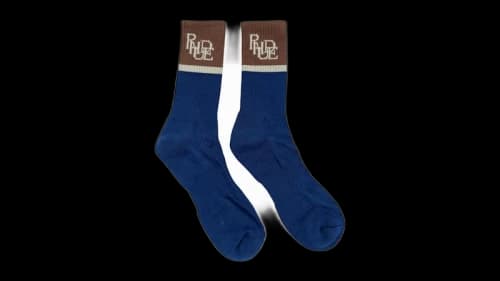 Rhude Suiting Logo Sock Blue