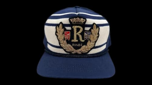 Rhude Rope Crest Structure Hat Navy