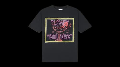 Rhude Live Rhudes Tee Vintage T-Shirt Black