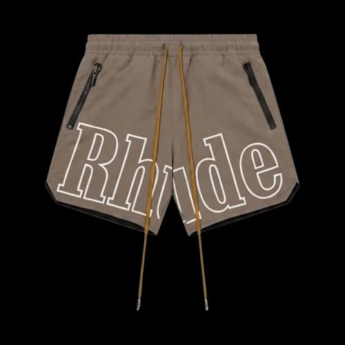 Rhude RH Logo Shorts Taupe
