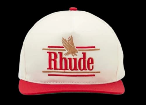 Rhude Vory Red Rossa Structured Hat White/Red