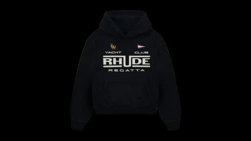 Rhude Regatta Club Hoodie Black