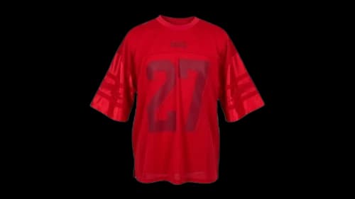 Rhude Lightning Football Jersey Red