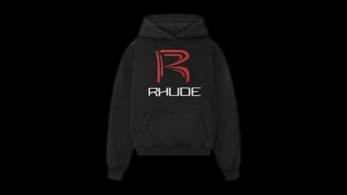 Rhude Circuit Logo Hoodie Black