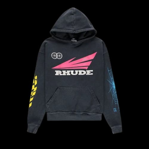Rhude Rhonda 2 Decal Hoodie 'Black'