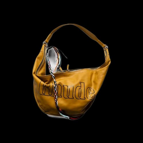 Rhude Leather Messenger Bag 'Tan'