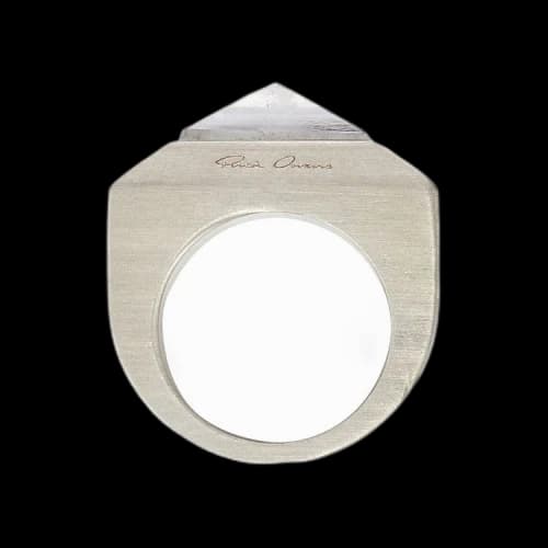 Rick Owens Crystal Pyramid Ring 'Palladio'