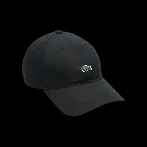 Lacoste Cotton Twill Cap Black