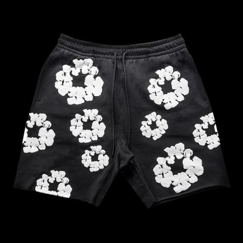 READYMADE x Denim Tears Wreath Sweatshorts 'Black'