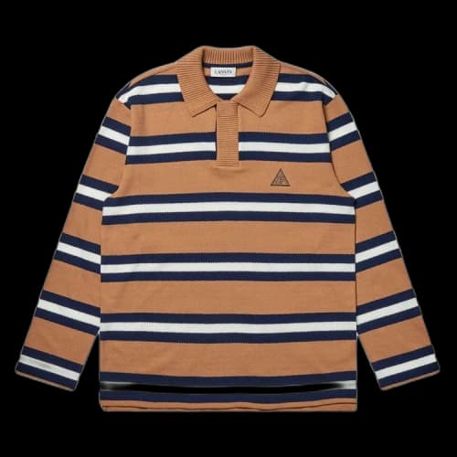 Lanvin Long-Sleeve Striped Oversized Polo 'Multicolor'
