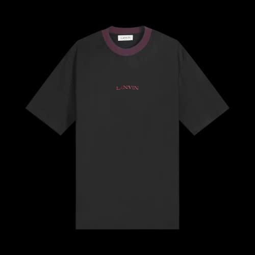 Lanvin Curb Mohair Logo T-Shirt 'Black'