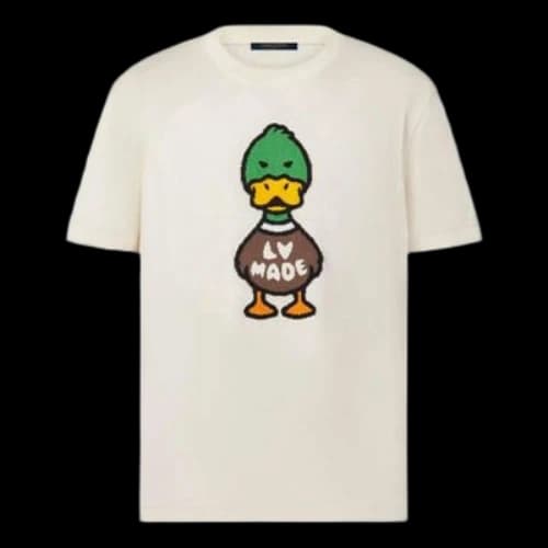 LOUIS VUITTON x NIGO2 Crossover LV2 SS22 Cartoon Printing Cozy Short Sleeve White