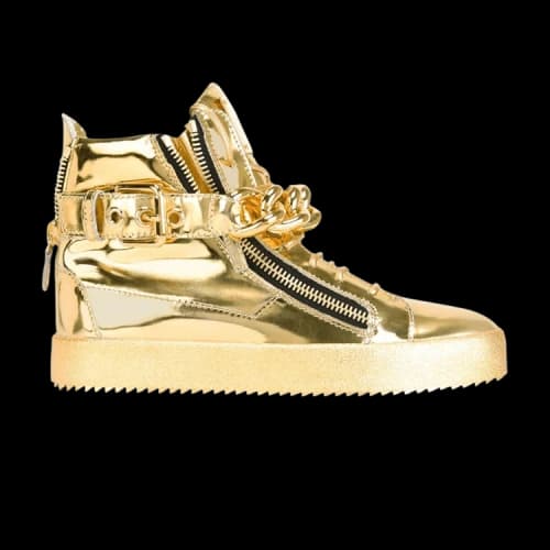 Giuseppe Zanotti London Mirrored Leather Chain High 'Vegas Gold'