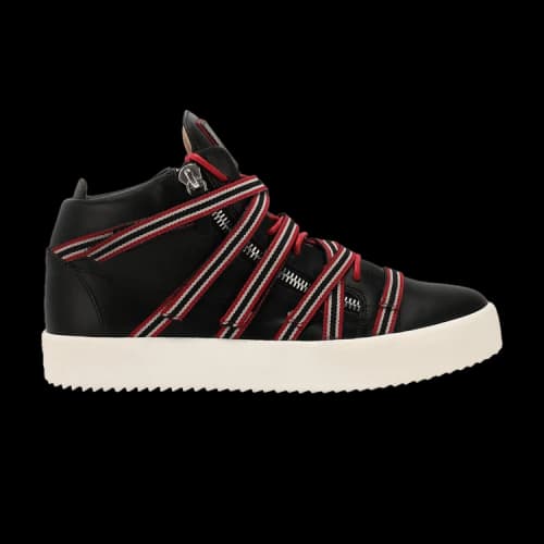 Giuseppe Zanotti Double-Zip Mid Multi-Strap 'Black Red'