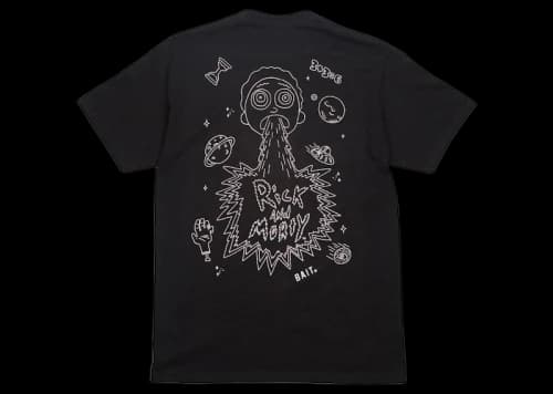 BAIT x Rick And Morty Barf Tee Black