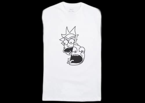 BAIT x Rick and Morty Split Tee White