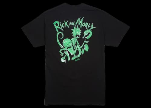 BAIT x Rick And Morty Tentacles Glow In The Dark Tee Black