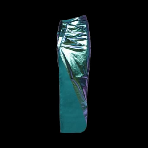 Rick Owens EDFU Iridescent Skirt 'Teal'