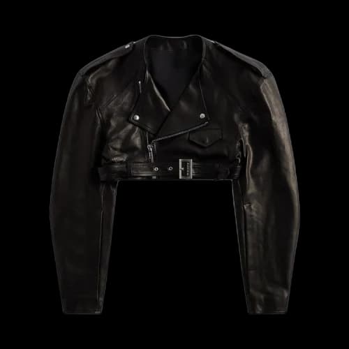 Rick Owens Micro Biker Jacket 'Black'