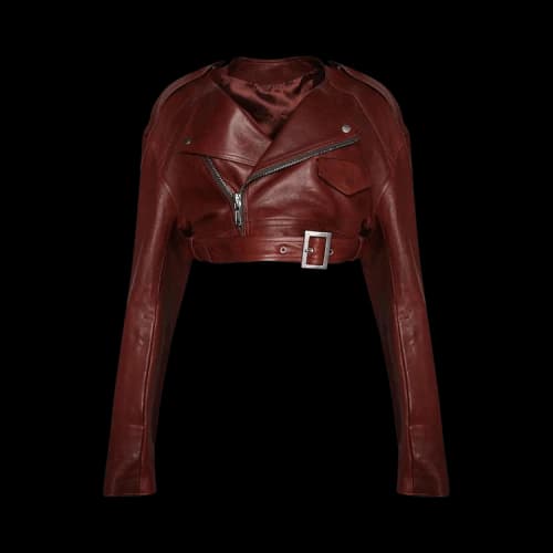Rick Owens Micro Biker Jacket 'Henna'