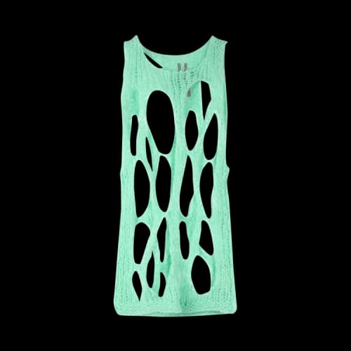 Rick Owens Knit Net Top 'Green'