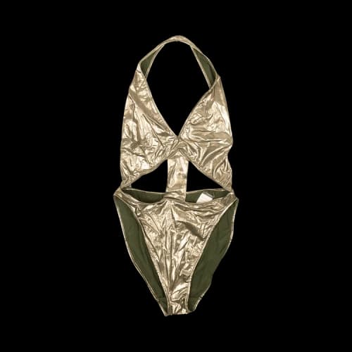 Rick Owens Knit Body Ixta Bodysuit 'Bronze'