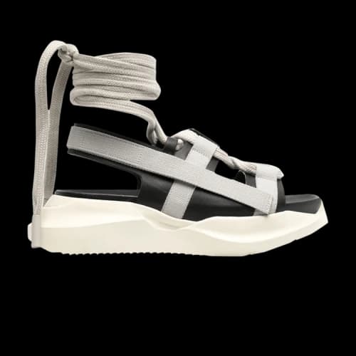 Rick Owens Geth Wrap-Strap Sandal 'Black Pearl' (Women's)