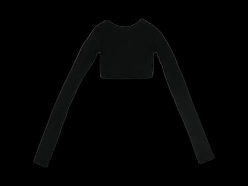 Rick Owens LS Crop T-shirt Black