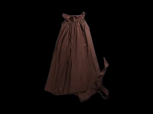 Rick Owens Abito Chalice Gown Mahogany