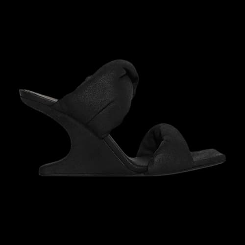 Rick Owens Cantilever 8 Twisted Leather Sandal 'Black' (Women's)