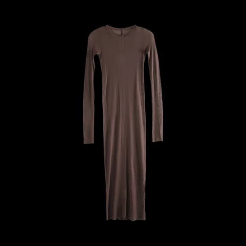 Rick Owens Rib Long-Sleeve Dress 'Macassar'
