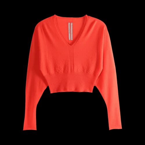 Rick Owens V Cropped Top 'Coral'