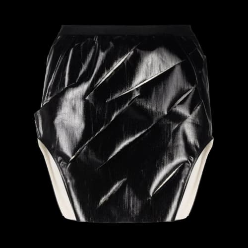 Rick Owens Knife Cut Skirt 'Black'