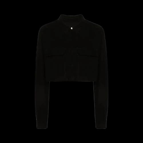 Rick Owens Cropped Outershirt 'Black'