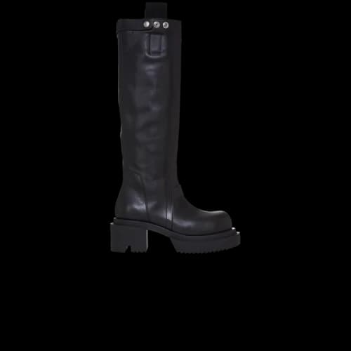 Rick Owens Porterville Knee Pull On Bogun Boot 'Black' (Women's)