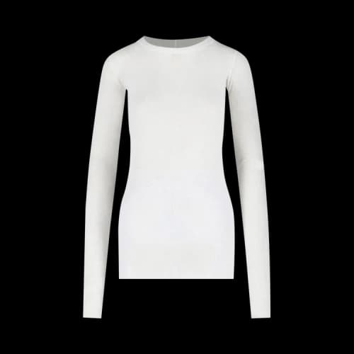 Rick Owens Rib Long-Sleeve T-Shirt 'Milk'