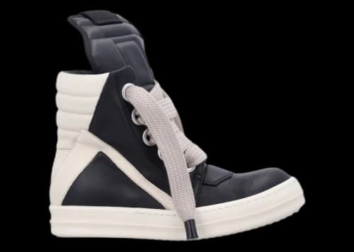 Rick Owens Geobasket Jumbo Lace High Black Milk (Women's)