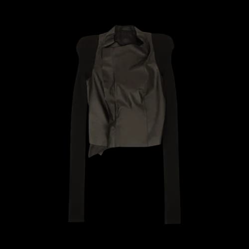 Rick Owens Leather Cobra Biker 'Black'