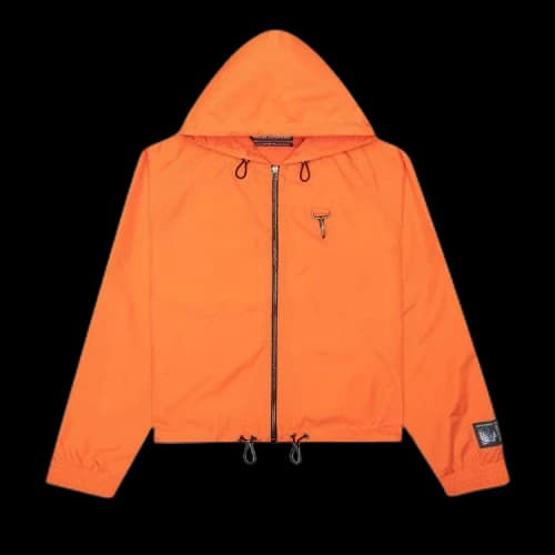 Reese Cooper Ripstop Zipped Hooded Jacket 'Orange'
